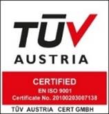 Certificado EN ISO 9001:2015 